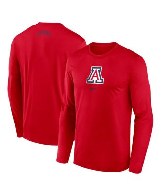 Nike - Men's Red Arizona Wildcats On-Court Basketball Shootaround Performance Long Sleeve T-Shirt