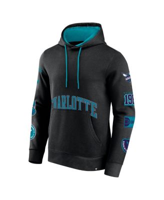 Men's Black Charlotte Hornets Home Court Pullover Hoodie