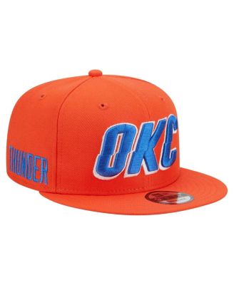 New Era - Men's Orange Oklahoma City Thunder Jersey Hook Statement Edition 9FIFTY Snapback Hat