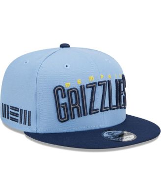 New Era - Men's Light Blue Memphis Grizzlies/Navy Jersey Hook Statement Edition 9FIFTY Snapback Hat