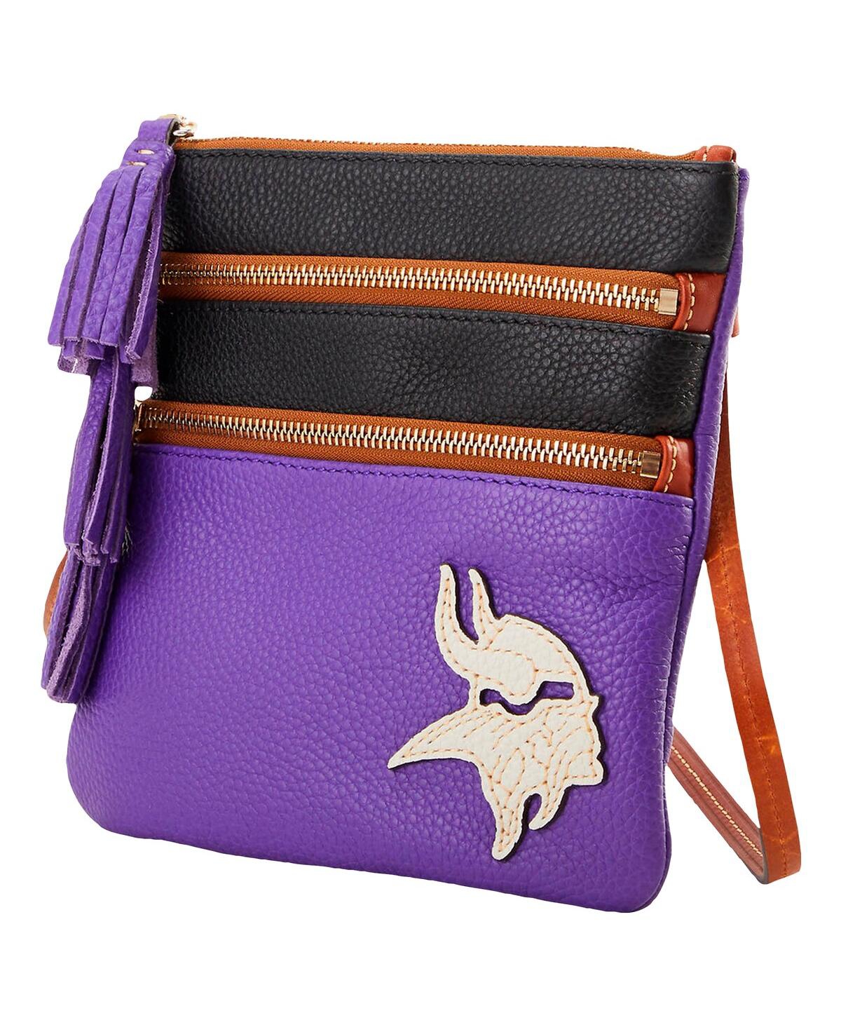 Dooney & Bourke Minnesota Vikings Infield Triple Zip Crossbody Purse In No Color