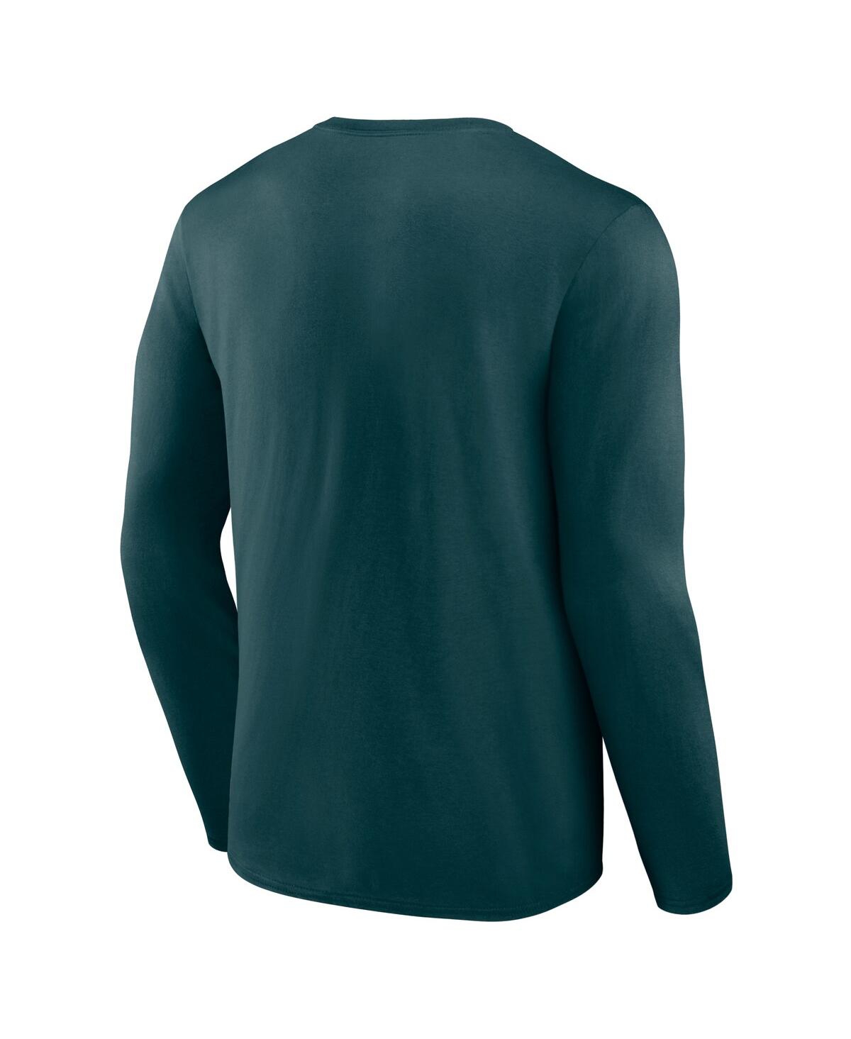 Fanatics Men's Midnight Green Philadelphia Eagles Stat Sheet Long Sleeve T-Shirt