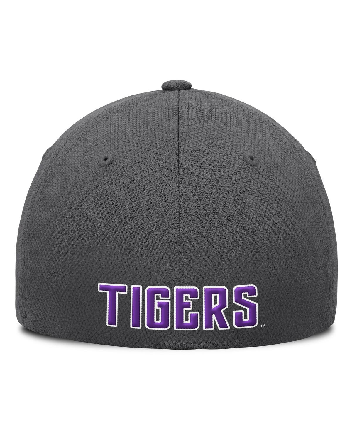 Top Of The World Men's Charcoal Lsu Tigers Reflex Logo Flex Hat In Charcoal