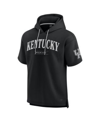 Men's Black Kentucky Wildcats Ready Short Sleeve Pullover Hoodie