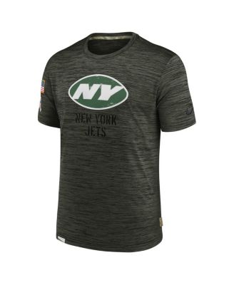 Men's Olive New York Jets Salute To Service Velocity Team T-Shirt