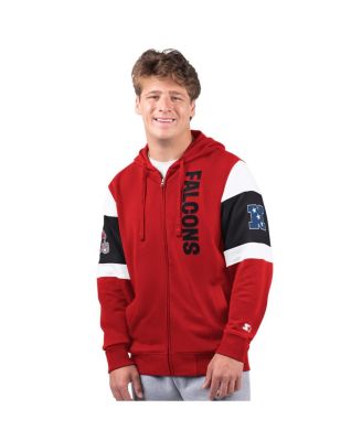 Starter - Men's Red Atlanta Falcons Extreme Vintage Logo Full-Zip Hoodie