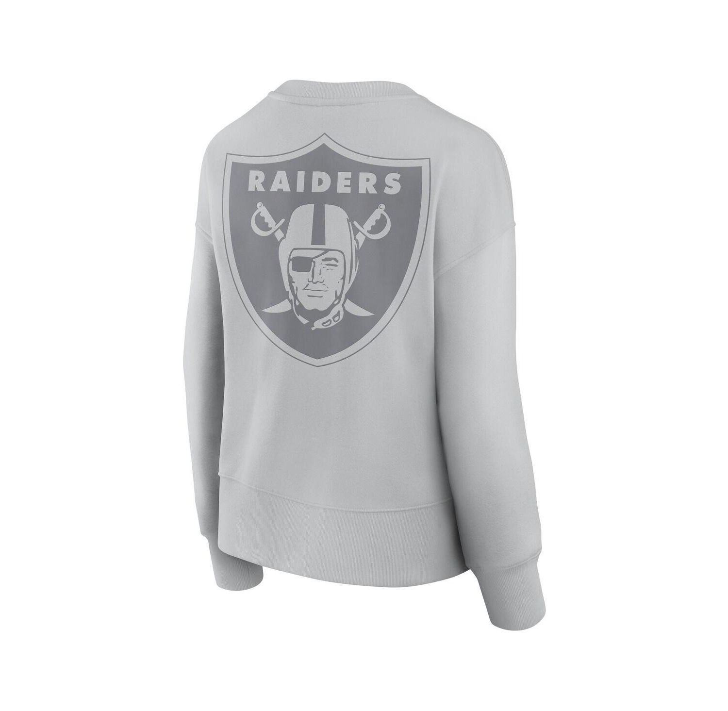 Women's Gray Las Vegas Raiders Elements Pullover Sweatshirt
