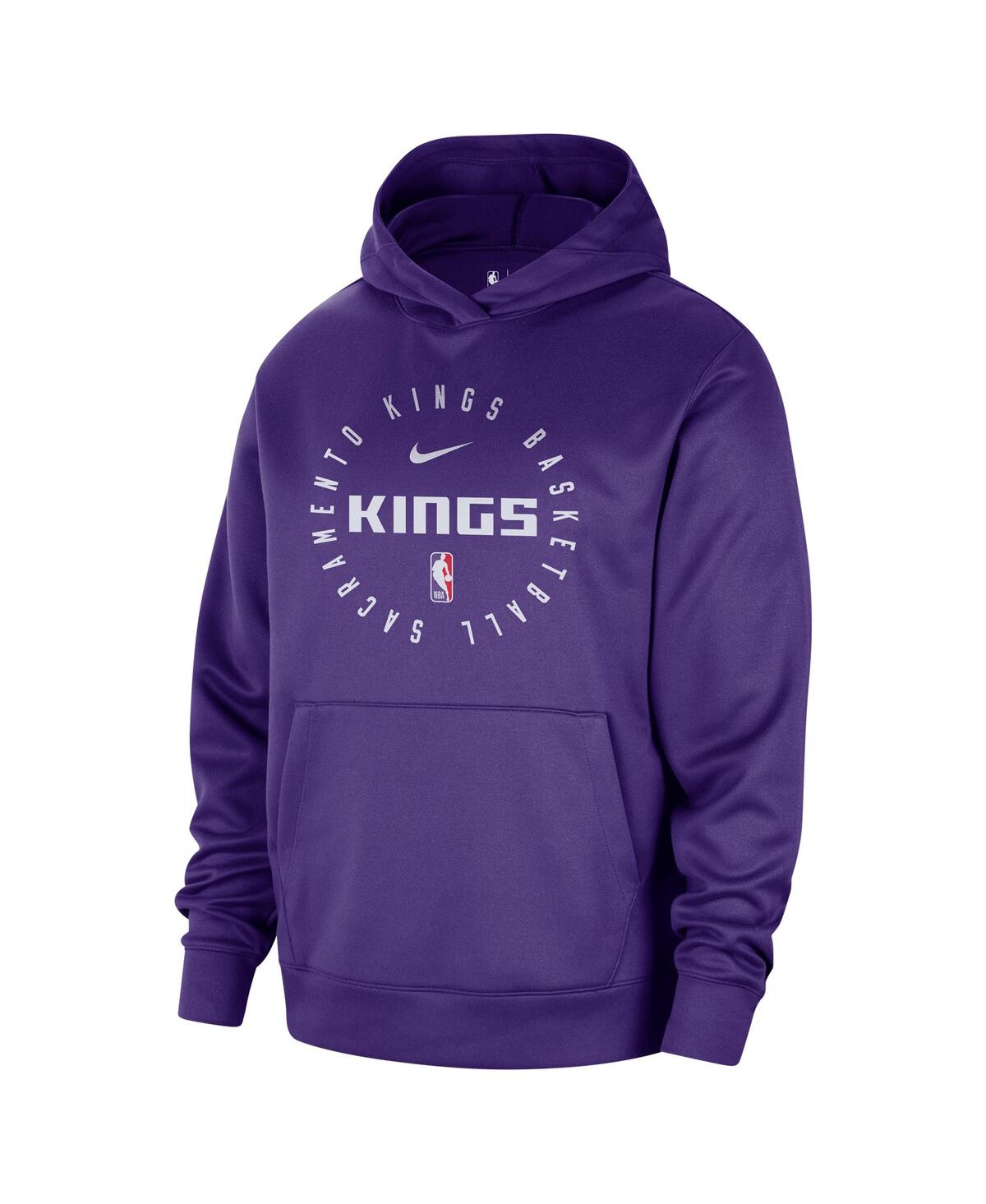 Nike Men's Purple Sacramento Kings 2024/25 Spotlight On-court Practice Performance Pullover Hoodie In Purple