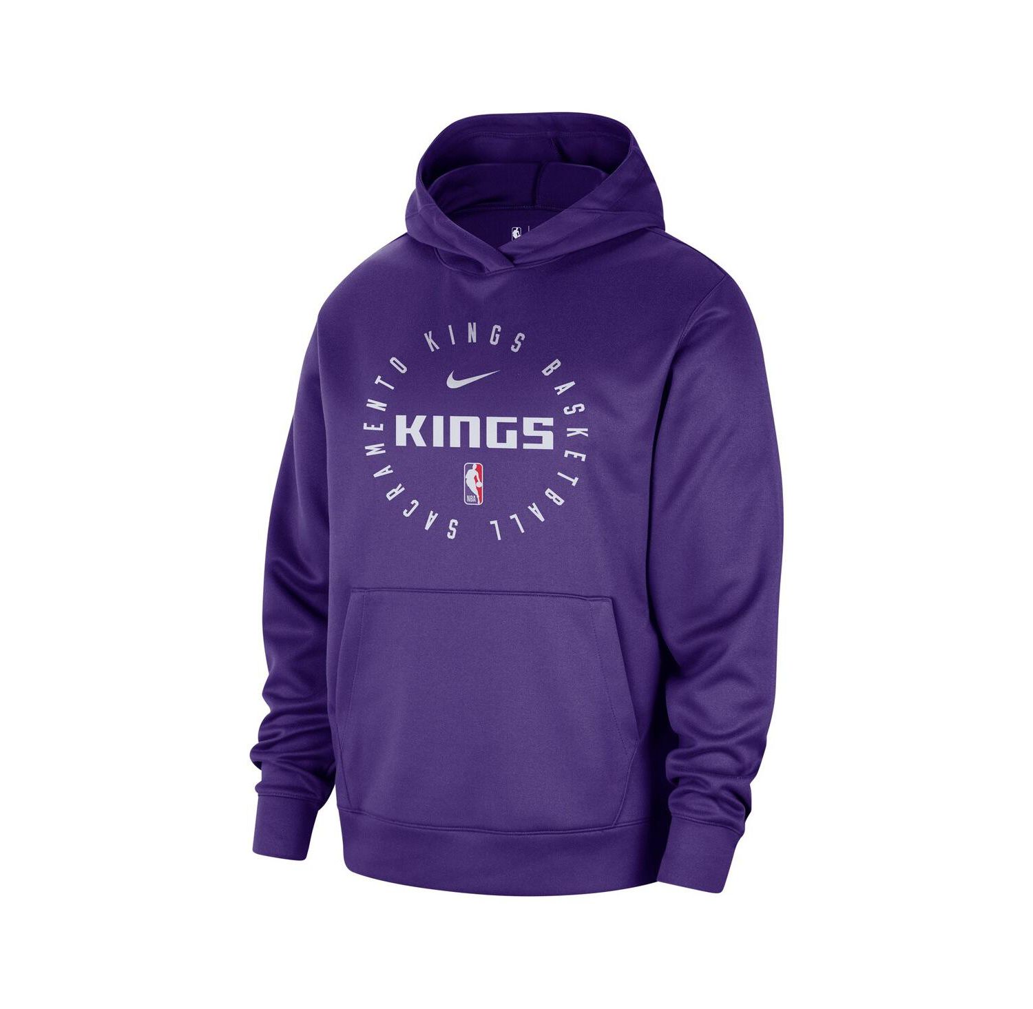 Men's Purple Sacramento Kings 2024/25 Spotlight On-Court Practice Performance Pullover Hoodie