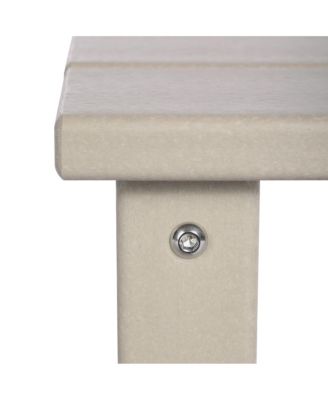 Kids 3-Piece Outdoor HDPE Adirondack Chairs With Square Side Table Set