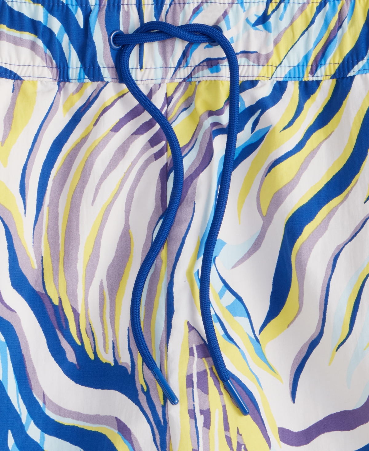 Mode Of One Men's Retro Wave Regular-fit Printed Swim Trunks, Exclusively At Macy's In Lazulite
