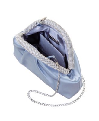 Small Crystal Trim Frame Clutch