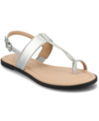 Women's Gerra T Strap Toe Ring Flat Sandals