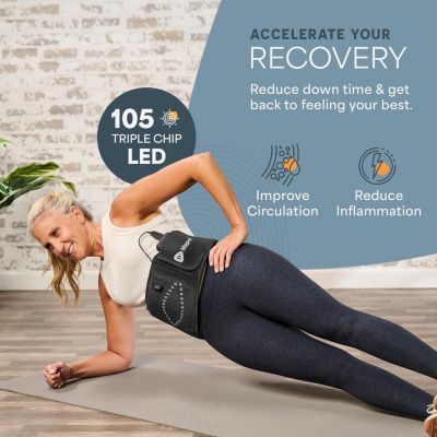 Red Light Therapy Belt – 660nm & 850nm Infrared and Red Light for Pain Relief, Muscle Relaxation, Inflammation & Circulation Support