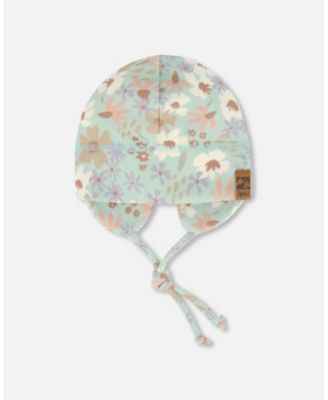 Baby Girls Mid-Season One-Piece Outerwear Lilac With Printed Hat