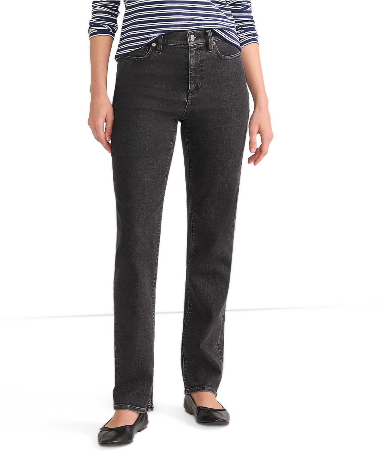 Women's Denim High Rise Straight Leg Jeans
