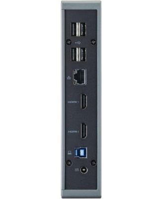 U301 USB 3.0 Dock for Windows | 2 x HDMI ports | 2 USB 3.1 Gen 1 ports | 4 USB 2.0 Ports | Gigabit Ethernet | Requires One USB 3.1 Type A or USB 3.1 Type-C on Computer | Gray