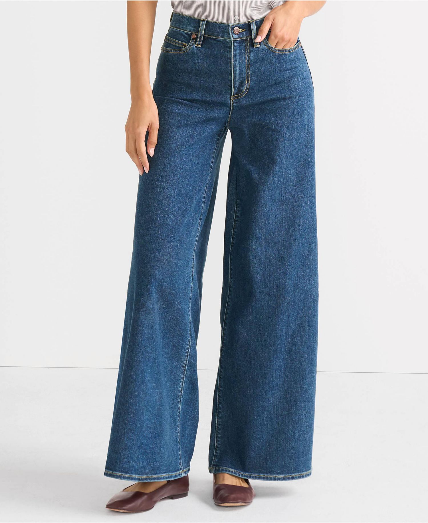 Women's Recover Denim High Rise Extra Wide Leg Jeans