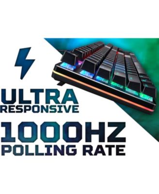 Predator Aethon 303 Wired Gaming Keyboard-Kailh Blue Mechanical Switches|RGB Illuminated Keyboard|12 Backlight Effects|5 Pre-Set Gaming Modes & 3 Sidelight Effects|100% Anti-Ghosting,(Pack of 1)