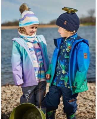 Toddler Boys 3-In-1 Mid-Season Outerwear Set Royal Blue And Green Gradient - Toddler|Child