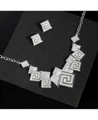 Party Statement Necklace & Stud Earrings