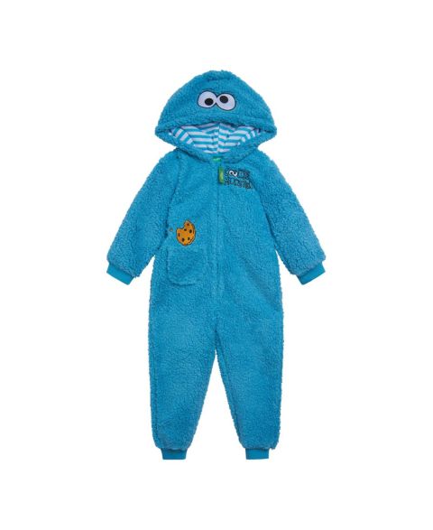 Комбинезон Sesame Street Toddler Boys Cozy Sherpa Zip Up Cosplay Costume Coverall Newborn to (Newborn - 4T, цвет: Синий