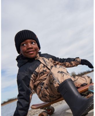 Kids Unisex Cuffed Knit Hat Black - Toddler|Child