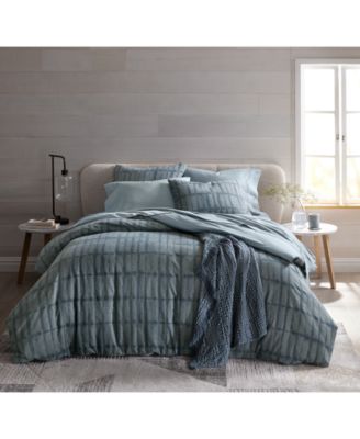 Indigo Stripe 3-Pc. Comforter Set, Full/Queen, Exclusively at Macy's