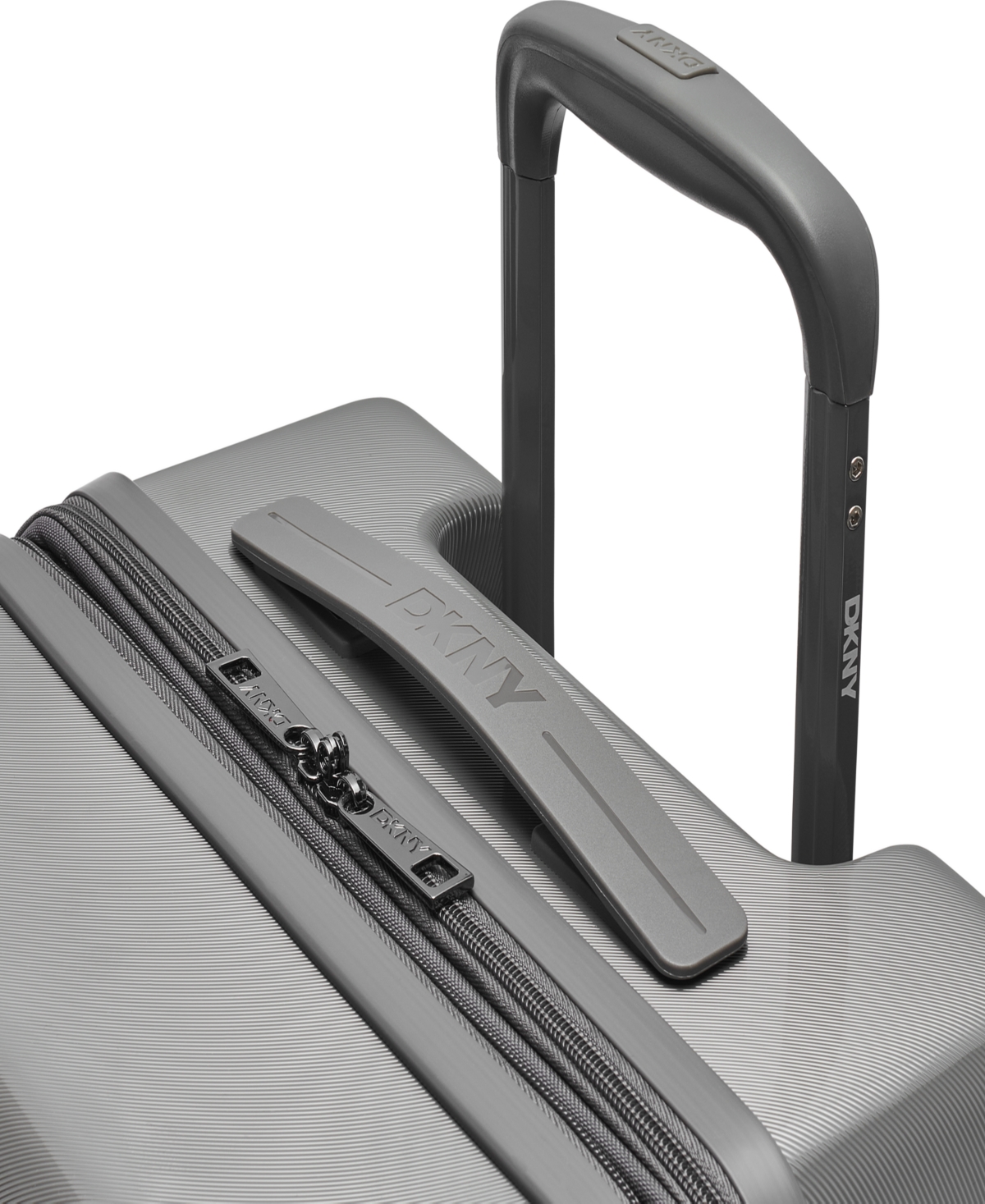 Dkny Clean Cut 25" Upright Luggage In Dark Gray