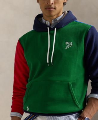 Men's Color-Blocked Double-Knit Mesh Hoodie