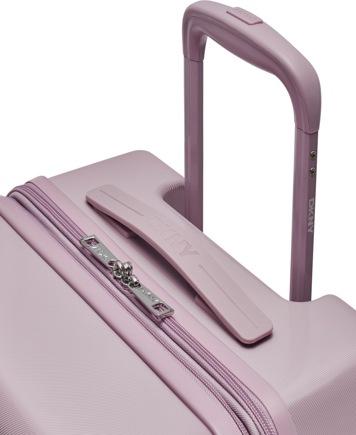 Чемодан DKNY Clean Cut Large Check-in Spinner, цвет: Лавандовый — фото 7