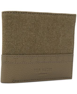 Canvas Olive Leather Wallet 