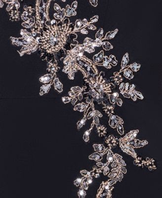 Petite Embellished V-Neck Gown