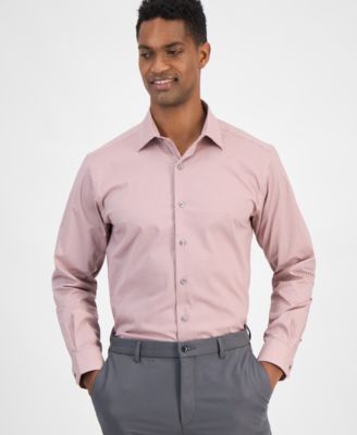 Alfani - Men's Slim-Fit Solid Dress Shirt