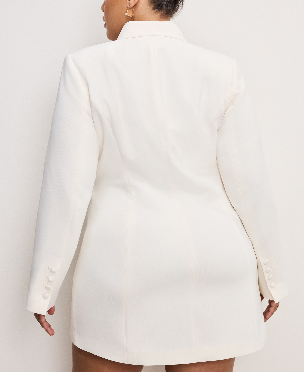 GOOD AMERICAN WOMEN'S LUXE SUITING EXEC BLAZER DRESS 