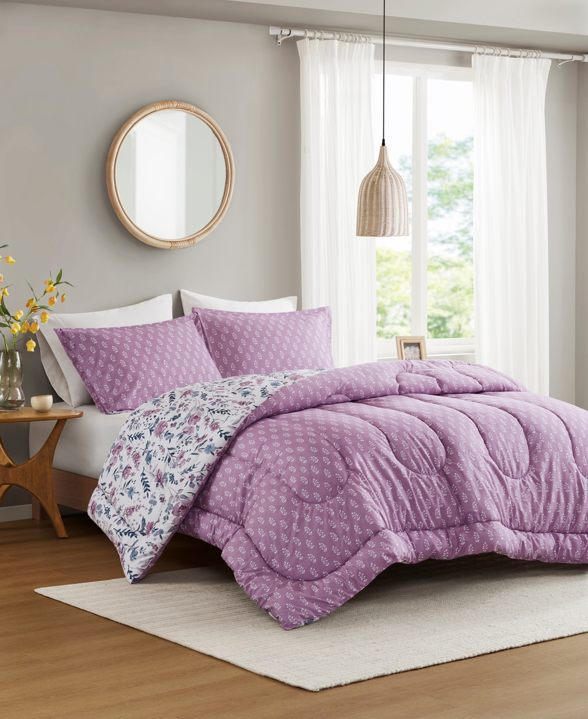 Addison Park Mina Reversible Printed 3-pc. Comforter Sets, Exclusively At Macy's In Multi