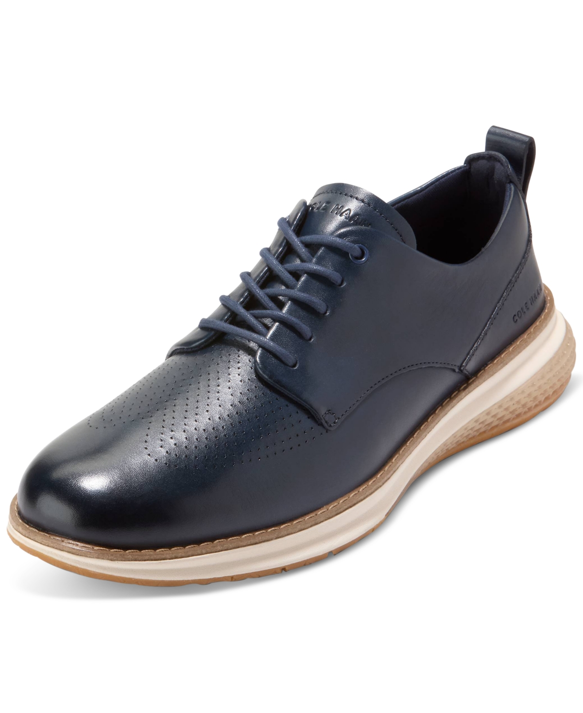 Cole Haan Men's Øriginalgrand Energyweave Perforated Plain Toe Oxford In Navy Blazer