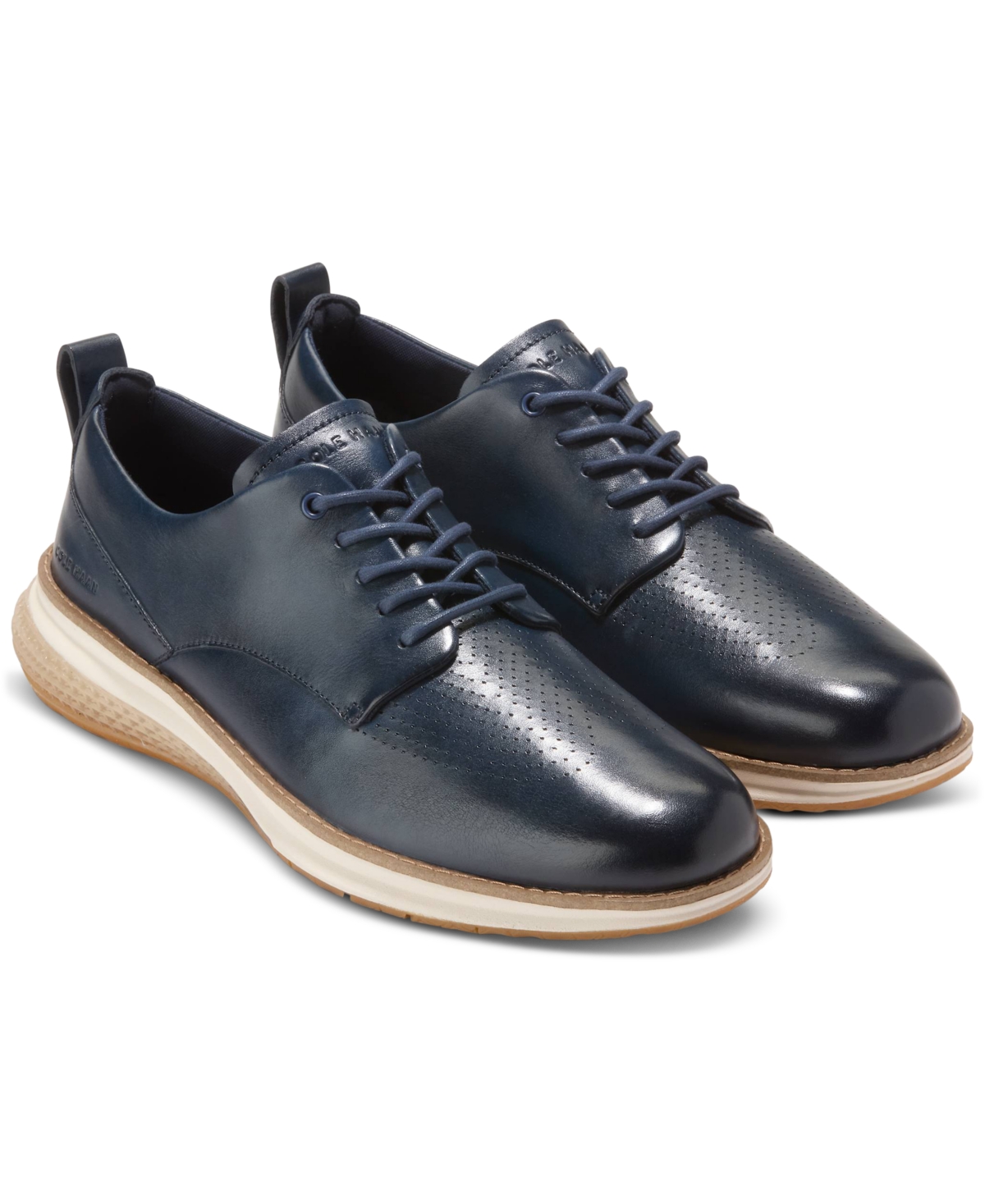 Cole Haan Men's Øriginalgrand Energyweave Perforated Plain Toe Oxford In Navy Blazer