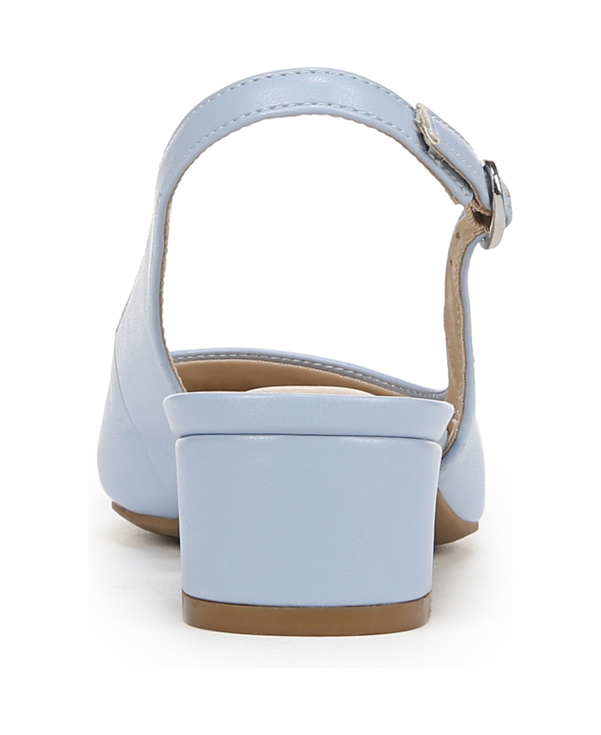Shop Lifestride Women's Lorena Pointed Toe Slingback Pumps In Ice Blue Faux Leather