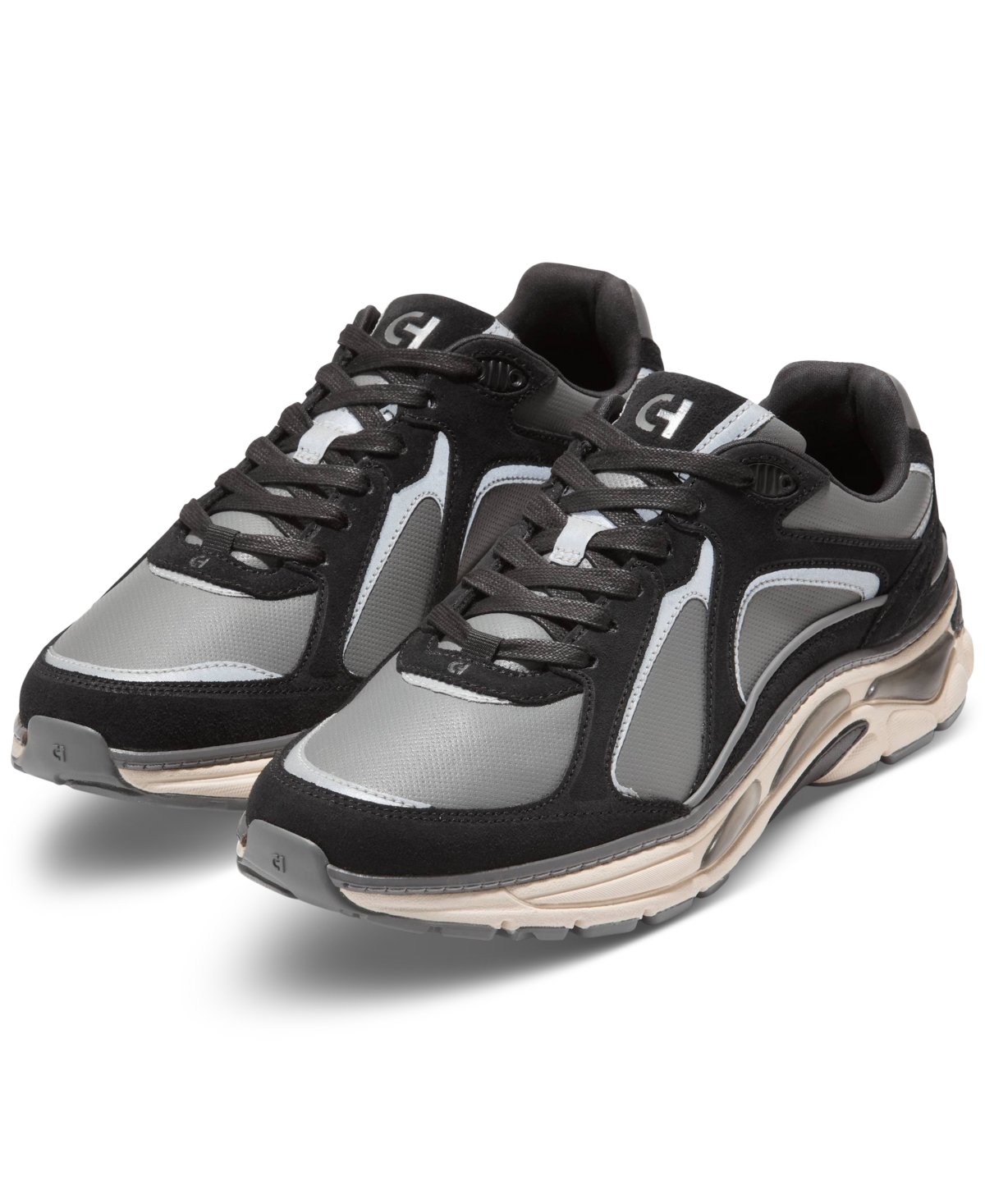 Cole Haan Men's Grandpro Millenia Sneaker In Black-lava Smoke-ivory