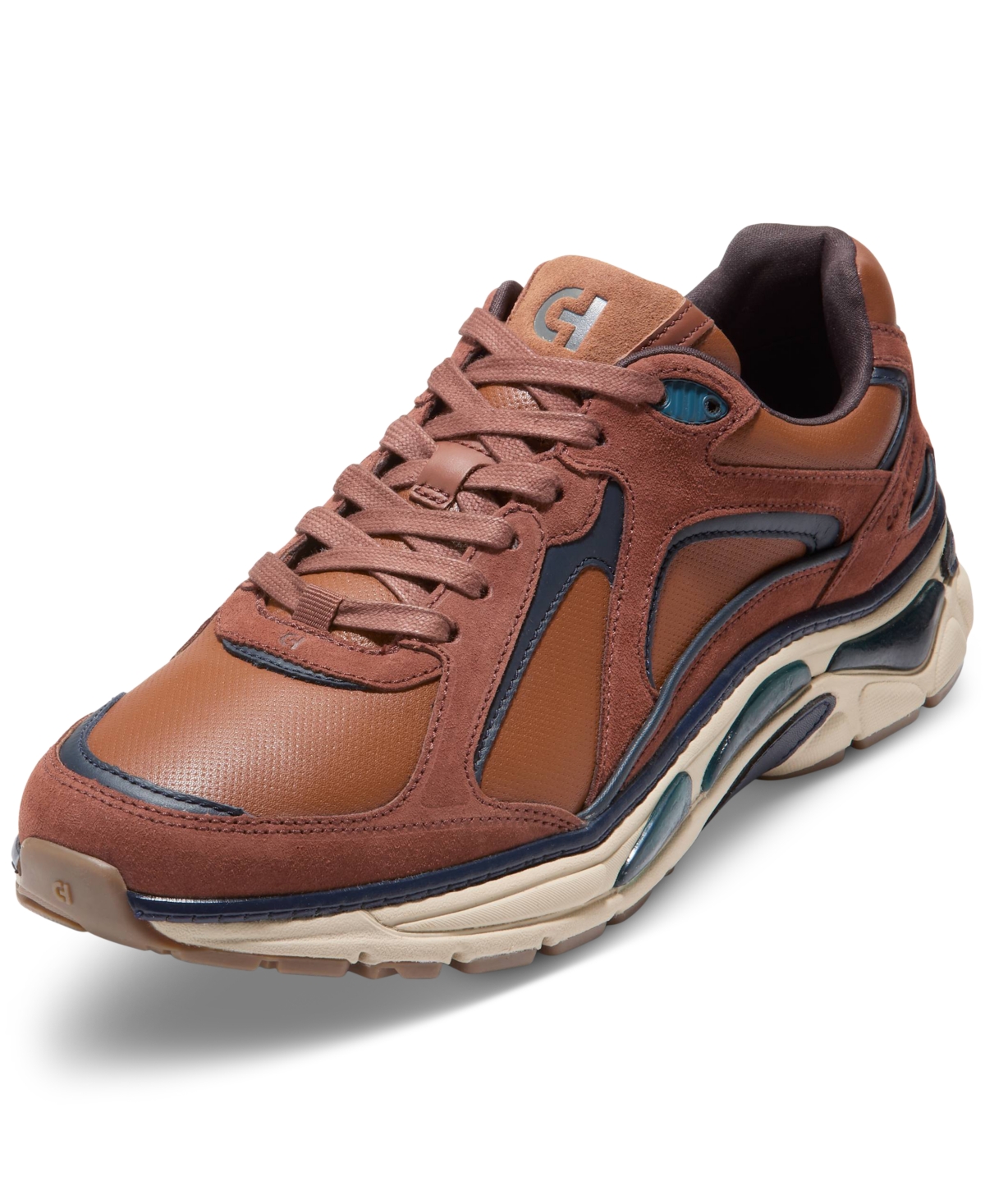 Cole Haan Men's Grandpro Millenia Sneaker In British Tan-navy Blazer