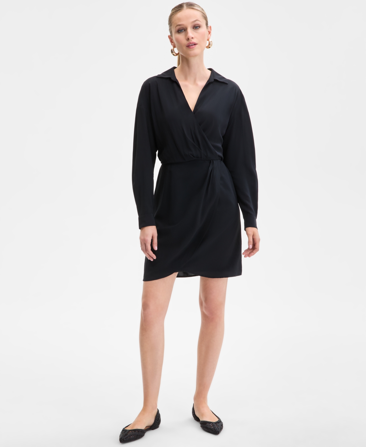 INC INTERNATIONAL CONCEPTS WOMEN'S PRINTED TWIST-FRONT MINI DRESS, EXCLUSIVELY AT MACY'S 