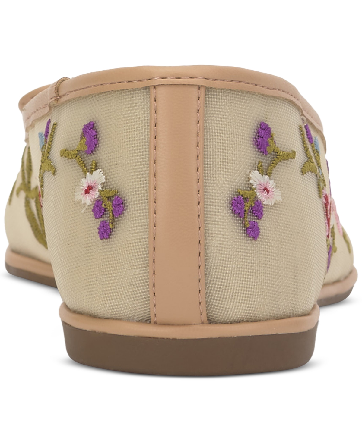 Jessica Simpson Vayrina Ballet Flat In Praline Floral Mesh