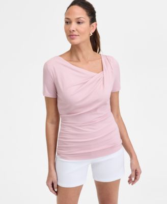 I.N.C. International Concepts - Women's Asymmetric-Neck Top