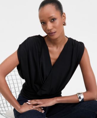 Women's Surplice V-Neck Top, Exclusively at Macy's