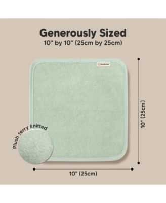 6pk Deluxe Baby Washcloths, Organic and Soft Baby Wash Cloth, Baby Bath Towel, Face Cloths