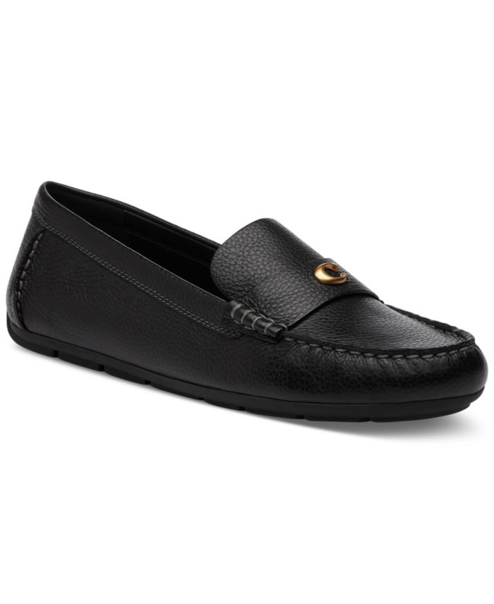 COACH Sculpted C Leather Classic Loafer Flats