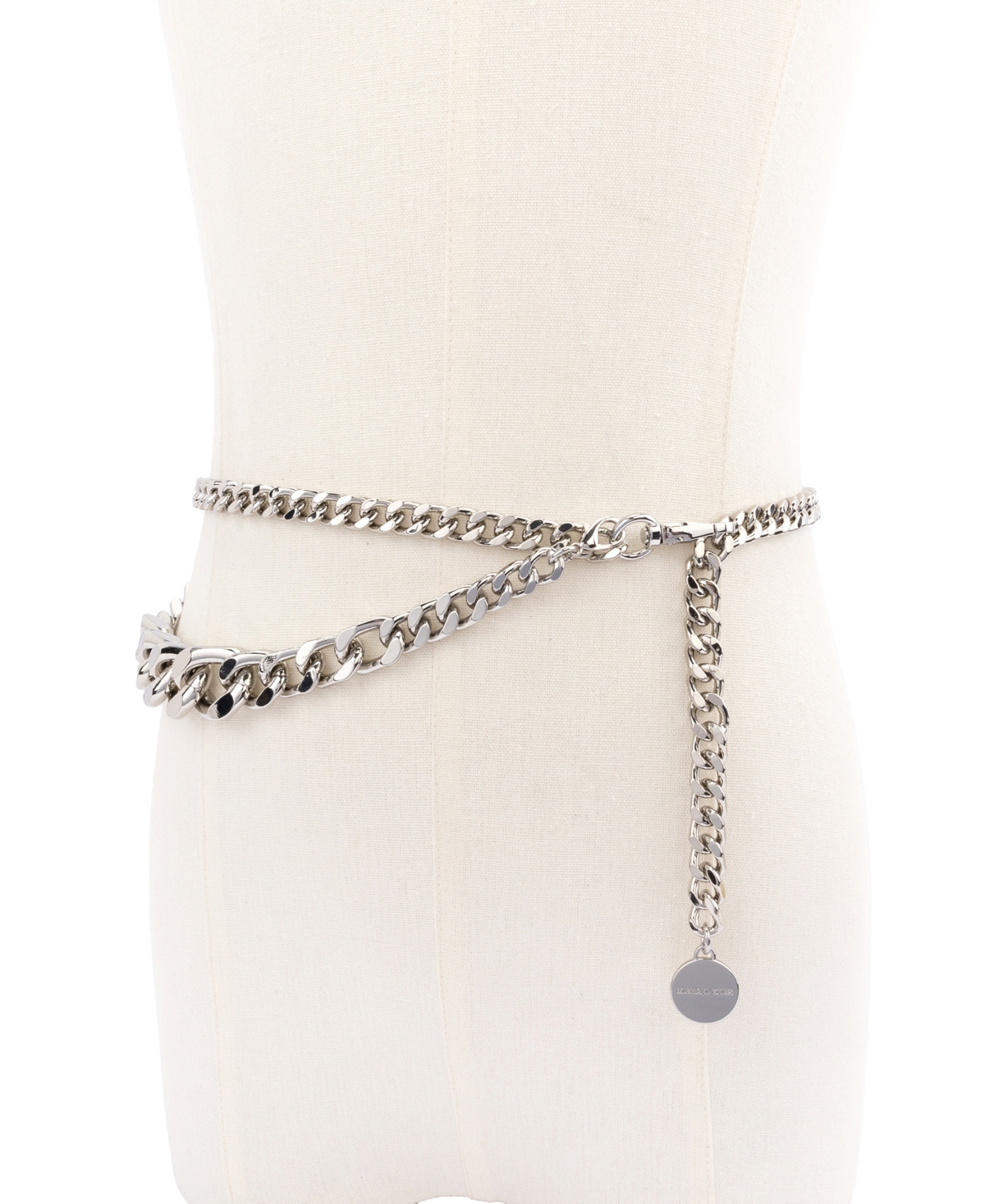 Michael Kors Women's Gradient Swag Chain Belt In Polished Nickel