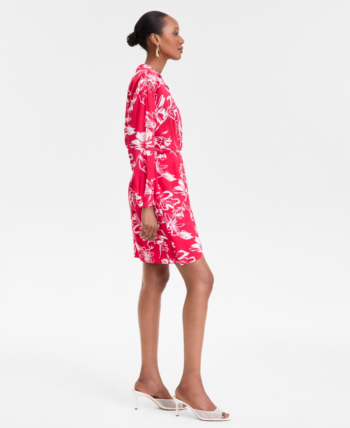 Inc International Concepts Women's Printed Twist-front Mini Dress, Exclusively At Macy's
