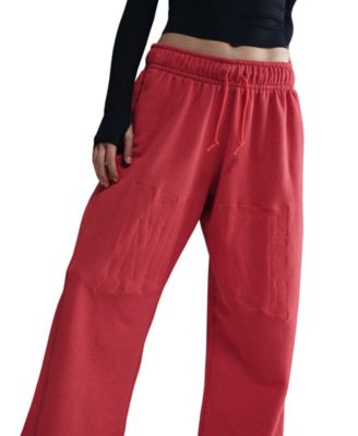 Sportswear Women's Mid-Rise Oversized Open-Hem French Terry Pants 